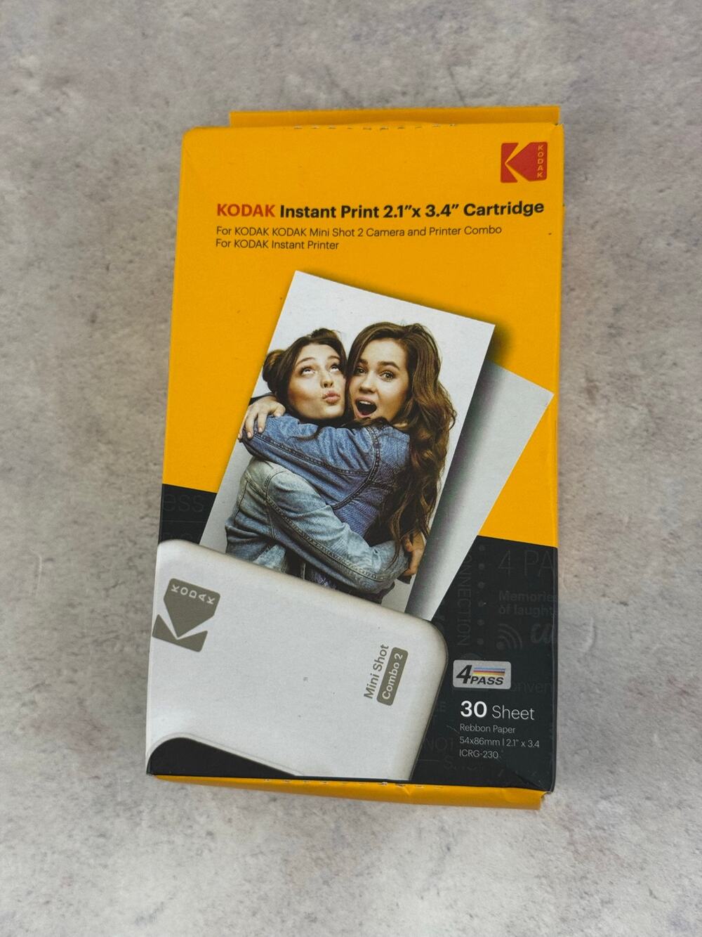 Kodak Cartridge 2.1 X 3.4 30 Sheets For Kodak Mini Shot 2 Series New Torn Box